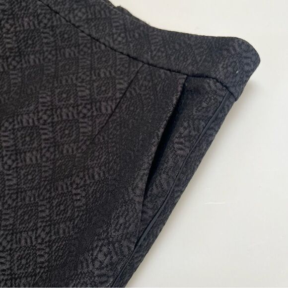 Celine Pencil Skirt Phoebe Philo Collection Black Tonal Matelasse Textured Small - Picture 4 of 12